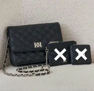 Darich DD 로고 퀼팅 트래블 세트 BLK 백