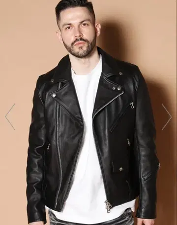 새상품급 JACKROSE 더블 라이더 자켓 양가죽 정가 29480엔