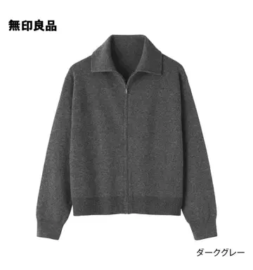 무인양품 워셔블 밀라노 리브 블루종