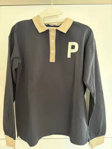 PUMA 골프 긴팔 피케 셔츠 블랙