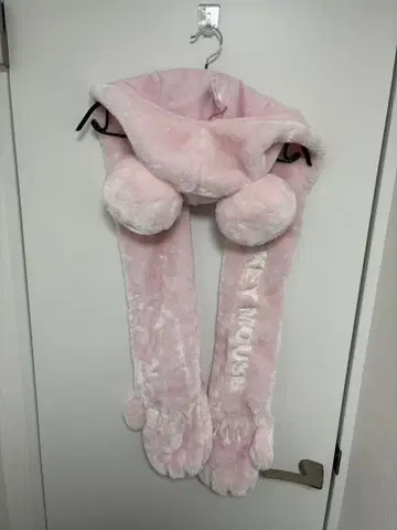 디즈니 머플러 핑크