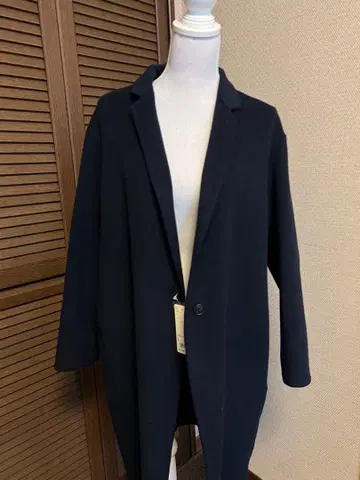 코쿤 코트 유니클로 네이비