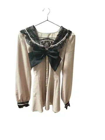 시크릿허니 레이스 세일러 긴팔 셋업