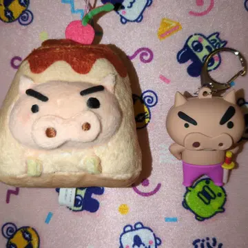 짱구는 못말려(크레용 신짱) 봉제 인형 마스코트 디저트 정말 좋아해