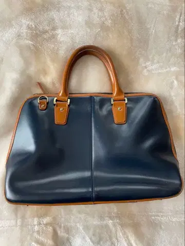 GOLDMEN 비즈니스 백 네이비와 브라운