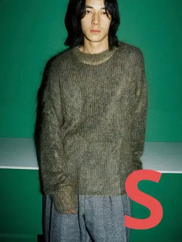 [ LIDNM ] KID MOHAIR MIX KNIT S 사이즈