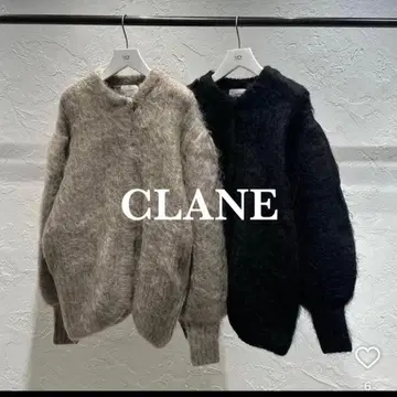 클라네 COLOR MOHAIR SHAGGY CARDIGAN