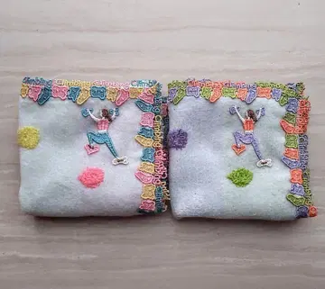 미사용 새상품 긴자와 레이스 시즌 타월 손수건 볼더링 2장 세트