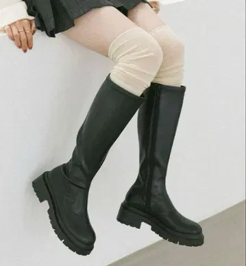 Heather 인힐 스트레치 롱 부츠