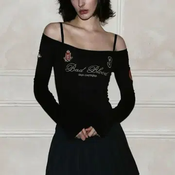 Badblood Saint Blood Off Shoulder Top