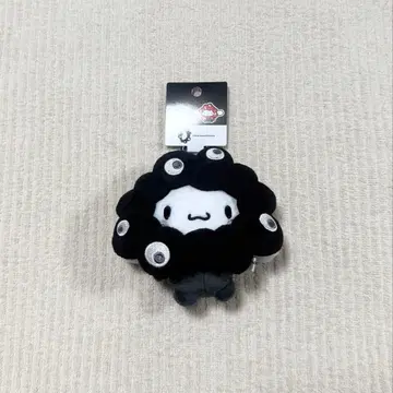 산리오 시나모롤 미야쿠미야쿠 변신 봉제 인형 카라비너 포함 블랙
