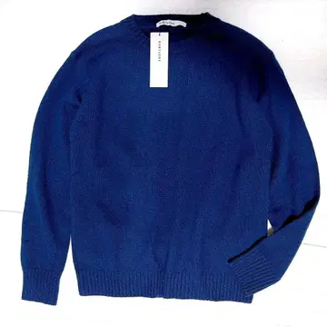 택 포함 바빌론 울 믹스 크루넥 풀오버 네이비