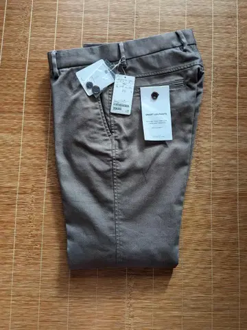 새상품 green label relaxing 스마트 레그 팬츠 모카 S