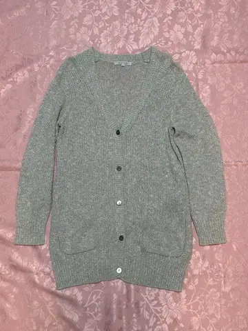 트랜스워크 그레이 니트 가디건