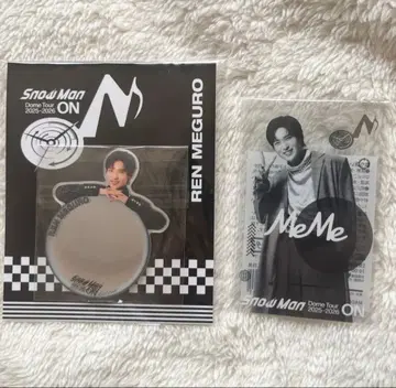 Snow Man ON 메구로 렌 클리어 스티커 & 거울 스티커