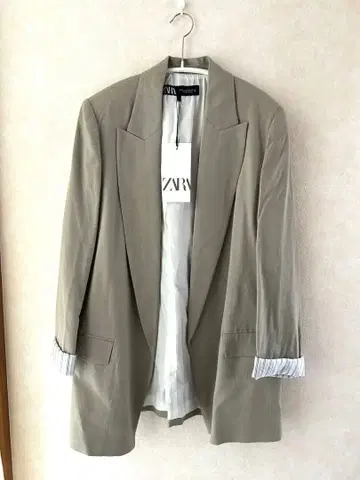 ZARA 자라 테일러드 자켓 베이지 오버 사이즈 새상품