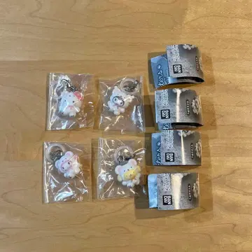 산리오 캐릭터즈 ~포근포근 스노우~ 메지루시 액세서리 4개 세트