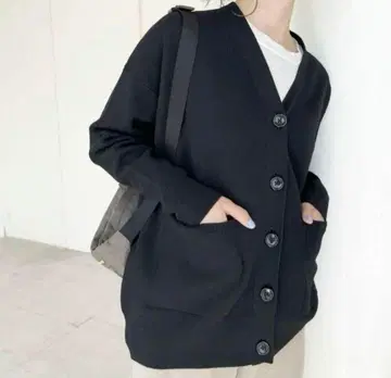 Spick and Span 더블 자카드 빅 가디건