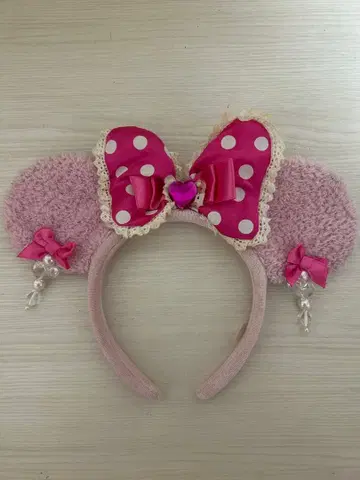 디즈니 머리띠 미니 핑크 귀찌