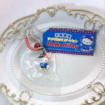 헬로키티 오사카 한정판 아메리카무라 끈 장식