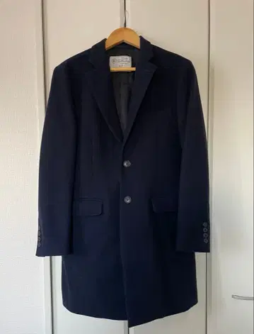 417 EDIFICE 네이비 체스터 코트