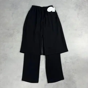 새상품 FUMIE TANAKA 후미에 타나카 도킹 이지 팬츠 블랙 S