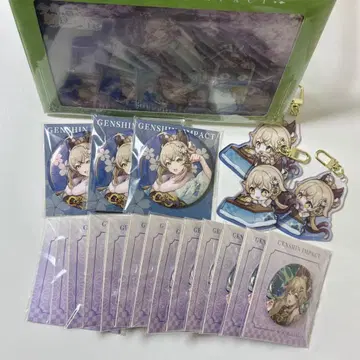 원신 키라 키라 캔뱃지 아크링 키링 아크릴 색지 묶음