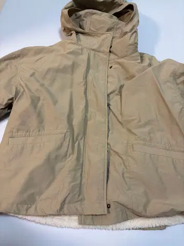 베이지 플리스 안감 자켓 M 사이즈