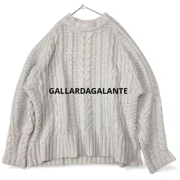 GALLARDAGALANTE 아란 짜임 굵은 니트 풀오버