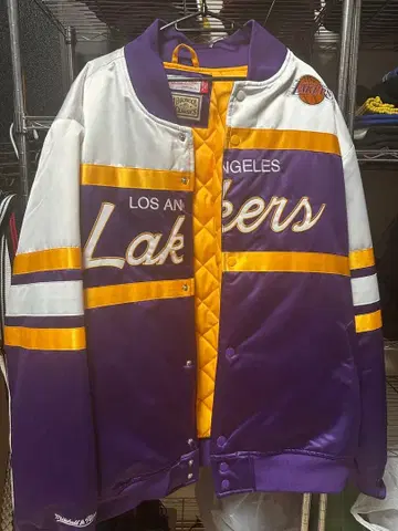 NBA 미첼 & 네스 레이커스 바시티 자켓 레이커스