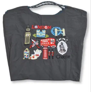 Otter 3way 자수 토트백 런던 모티브 그레이 미개봉 새상품