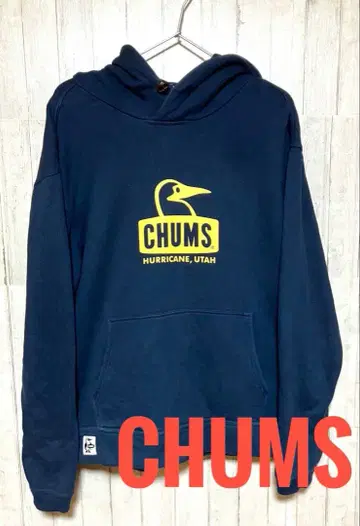 참스 (CHUMS) 후드 맨투맨 아웃도어 부비버드 로고