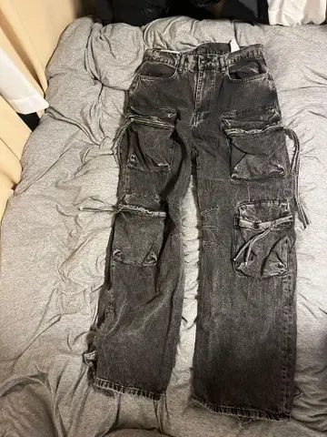 zara 블랙 카고 데님