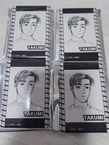 칸다묘진 x 머리글자D 스퀘어 캔뱃지 후지와라 타쿠미 배지 배치 콜라보