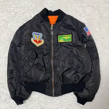 컨디션 최상 알파인더스트리 USA제 MA-1 80s 90s 플라이 자수