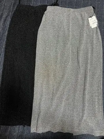 타이트 스커트 블랙 그레이 M 사이즈