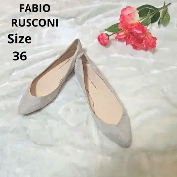 [ 인기 FABIO RUSCONI ] 베이지 스웨이드 펌프스 사이즈 36