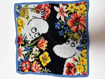 미사용 새상품 페이 무민 손수건 플라워