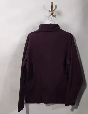 집업 자켓 와인 레드 / 하이넥