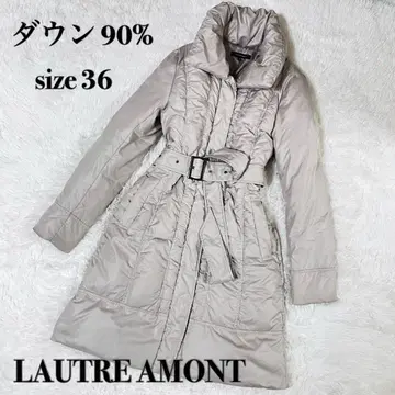 로트레아몽 LAUTRE AMONT 롱 다운 코트 벨트 36