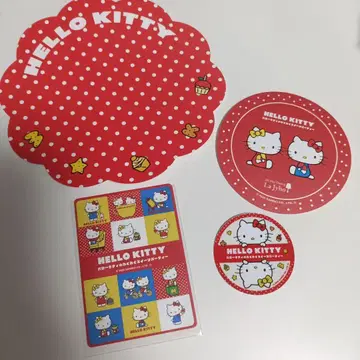 헬로키티 두근두근 디저트 파티 뷔페 스티커 코스터