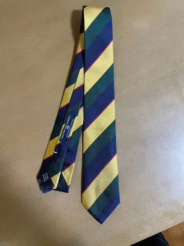 스트라이프 넥타이 그린 노랑 보라색