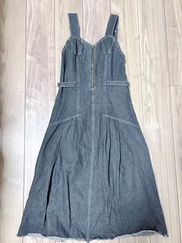 N WITH. 에위즈 데님 오버롤 스커트