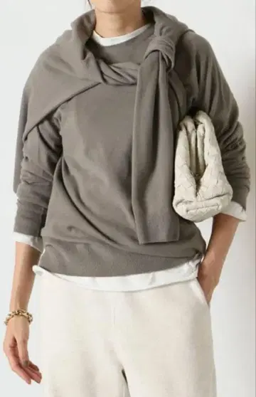 Deuxieme Classe CAPRI 크루넥 니트 그레이