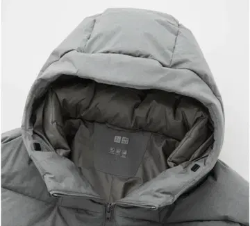 [ 새상품급 ] UNIQLO: 심리스 다운 파카 XL/그레이