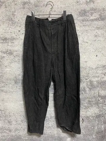 아시드온클라우드 2턱 린넨 팬츠