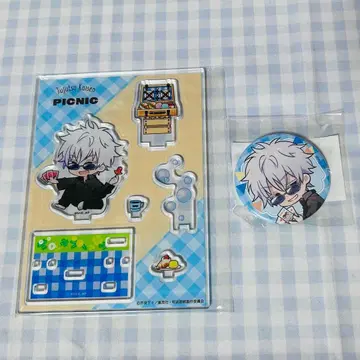 주술회전 마루쿠지 대길 소길 아크릴 디오라마 캔뱃지 피크닉 고죠 사토루