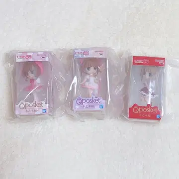 카드캡터 사쿠라 Qposket 미니어처 컬렉션 3개 세트