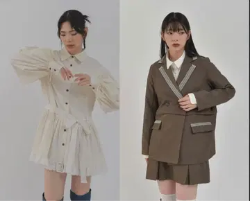 Calonmie 2way 자켓 튜닉 셔츠 원피스