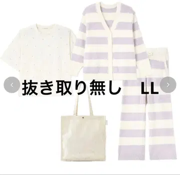 [ 새상품 ] TERA 룸웨어 4세트 연보라 LL